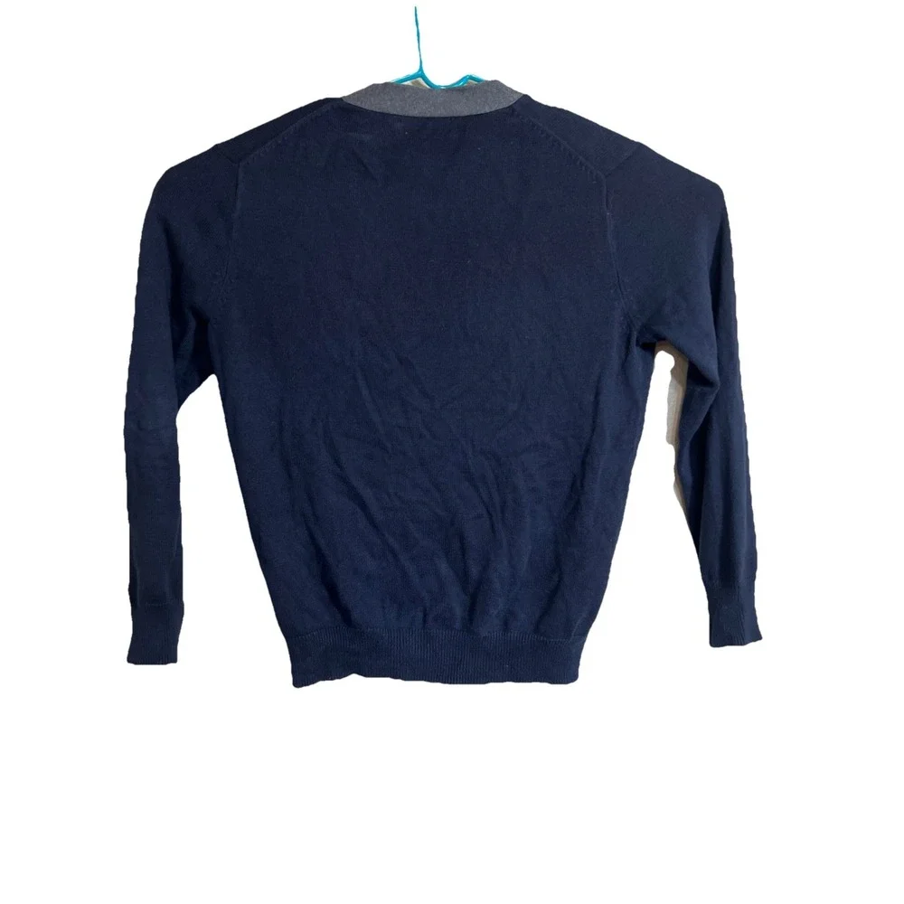 J Crew Cardigan Sweater‎ Mens Medium Button Up Pockets Cotton V-Neck Preppy